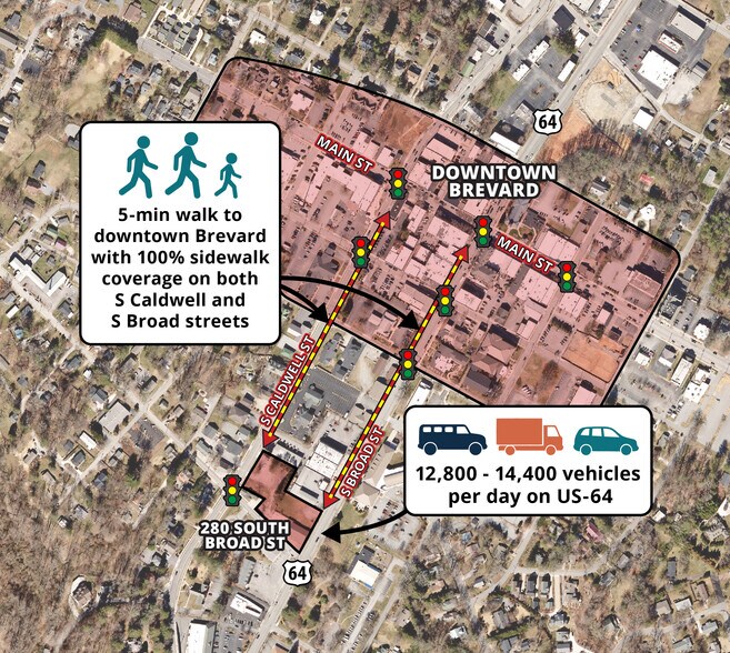 280 S Broad St, Brevard, NC à vendre - Photo du bâtiment - Image 3 de 12