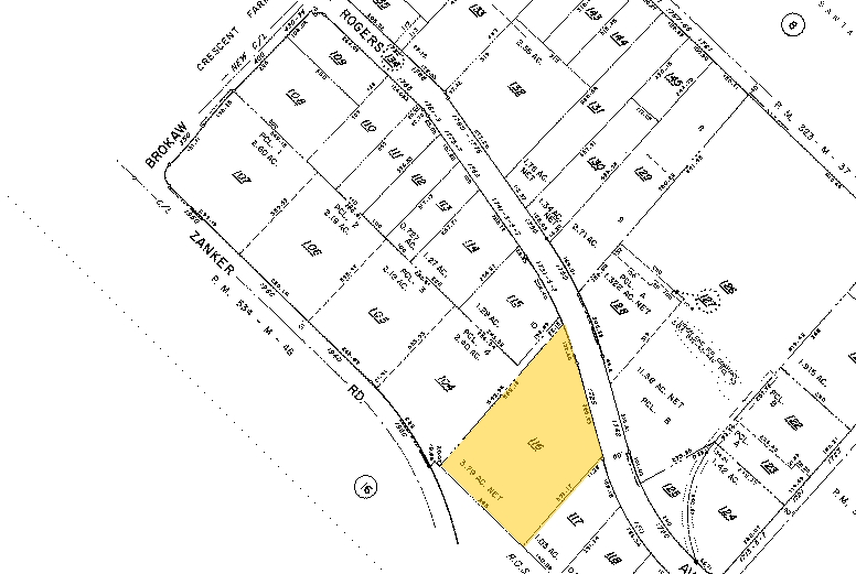 1721-1725 Rogers Ave, San Jose, CA for lease - Plat Map - Image 3 of 4