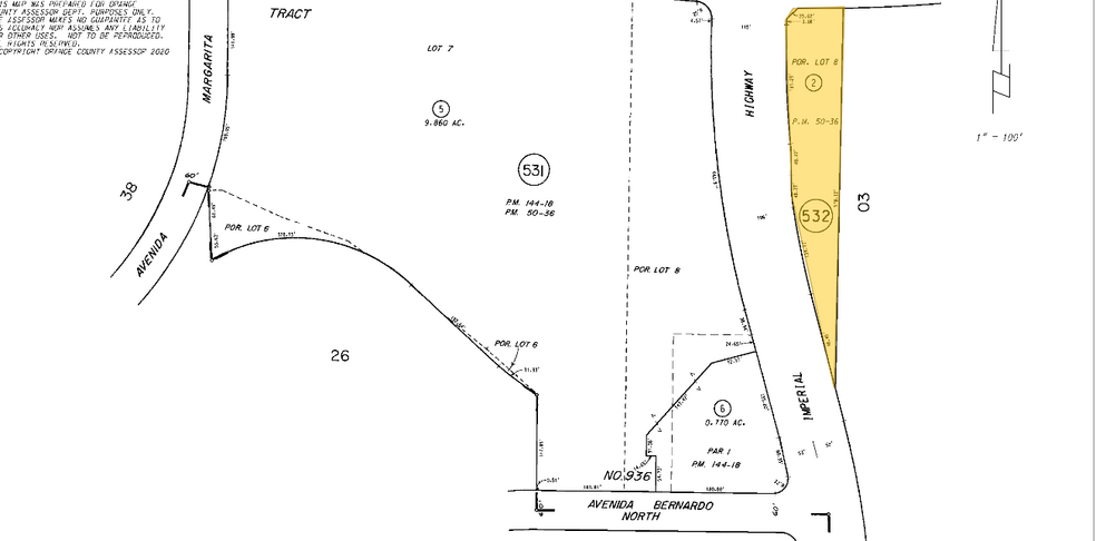 100 S Imperial Hwy, Anaheim, CA for sale - Plat Map - Image 3 of 4