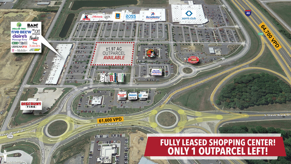 Interstate 40 & Dave Ward Dr, Conway, AR for lease - Site Plan - Image 1 of 9