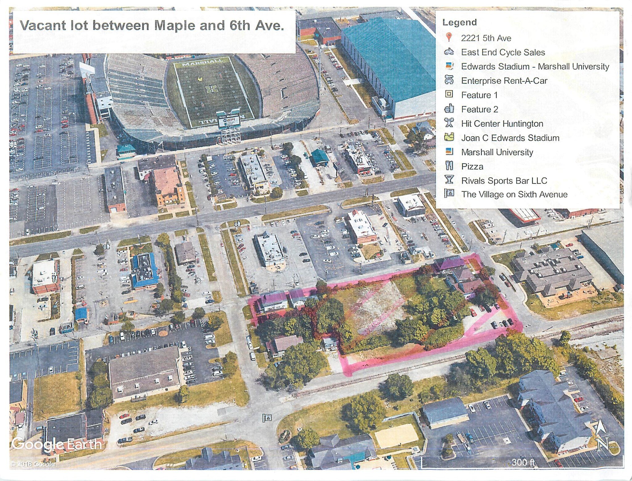 2151 5th Ave REAR, Huntington, WV for lease Aerial- Image 1 of 2