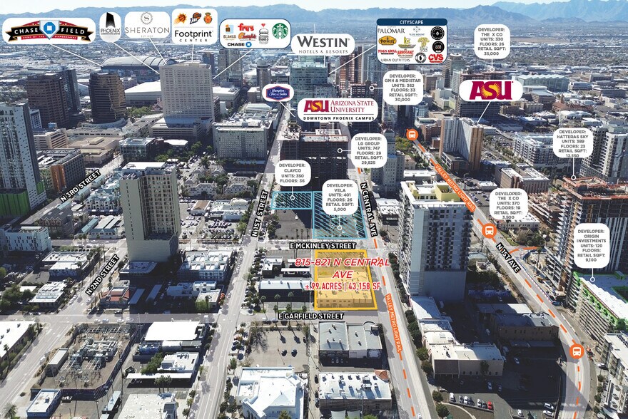 815-821 N Central Ave, Phoenix, AZ à louer - Photo du bâtiment - Image 3 de 18