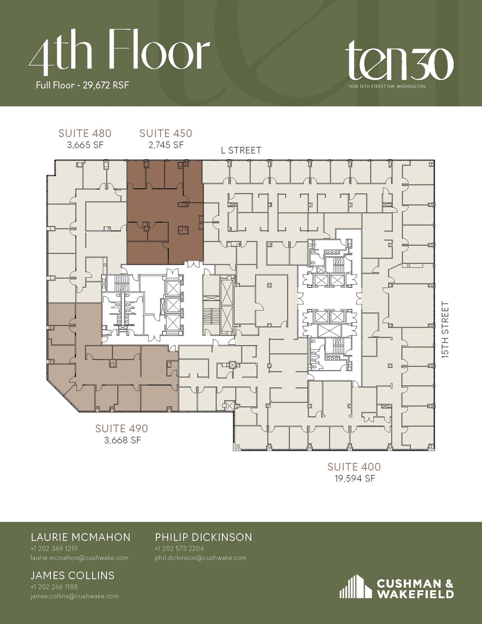 1030 15th St NW, Washington, DC à louer Plan d’étage- Image 1 de 1