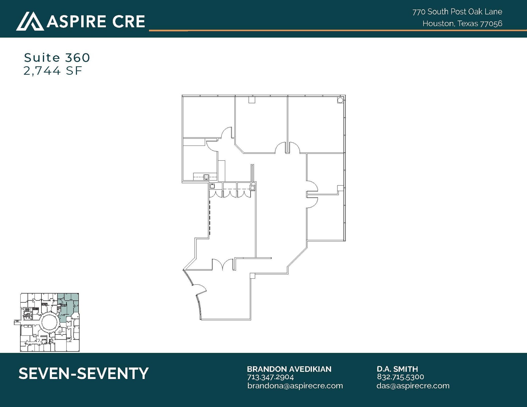 770 S Post Oak Ln, Houston, TX for lease Floor Plan- Image 1 of 1