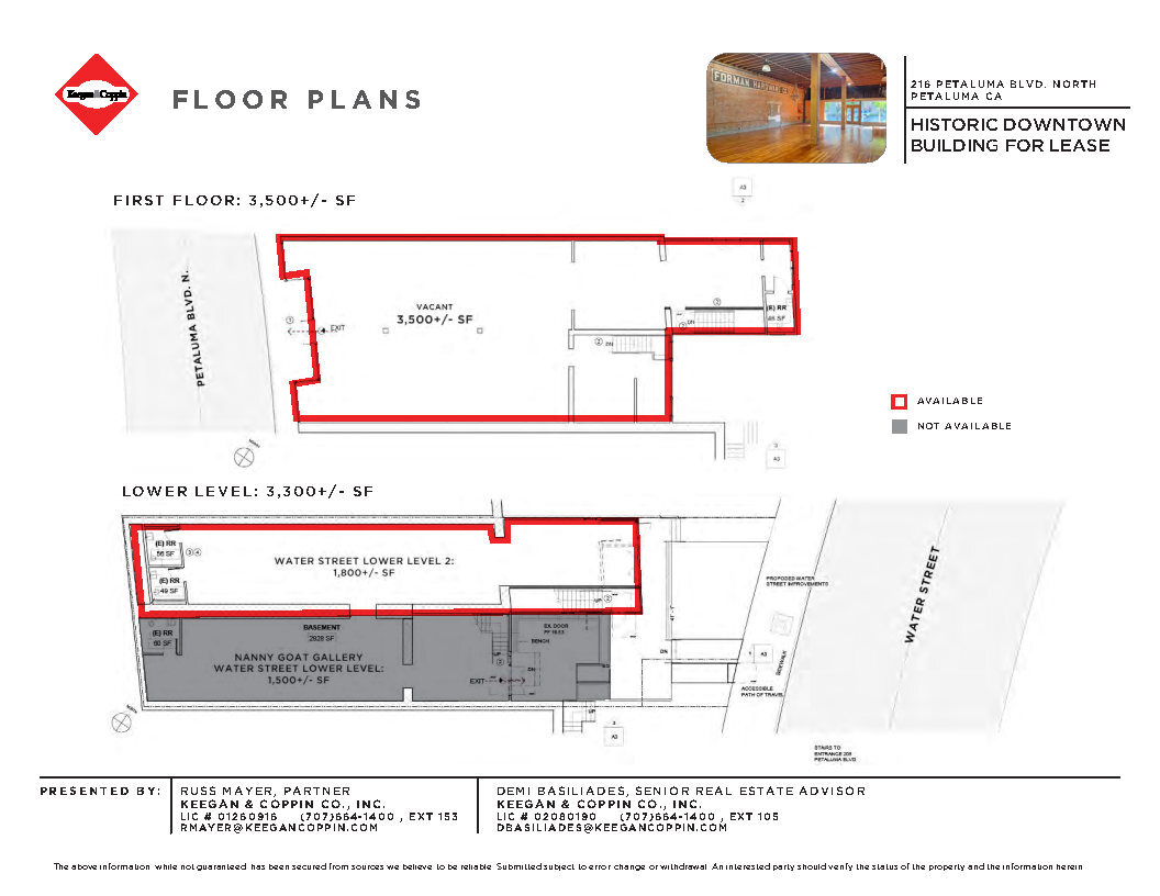 216 Petaluma Blvd, Petaluma, CA à louer Plan d’étage- Image 1 de 1