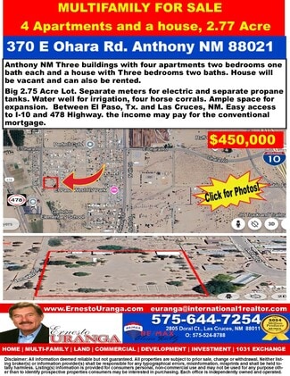 More details for 370 E Ohara Rd, Anthony, NM - Multifamily for Sale