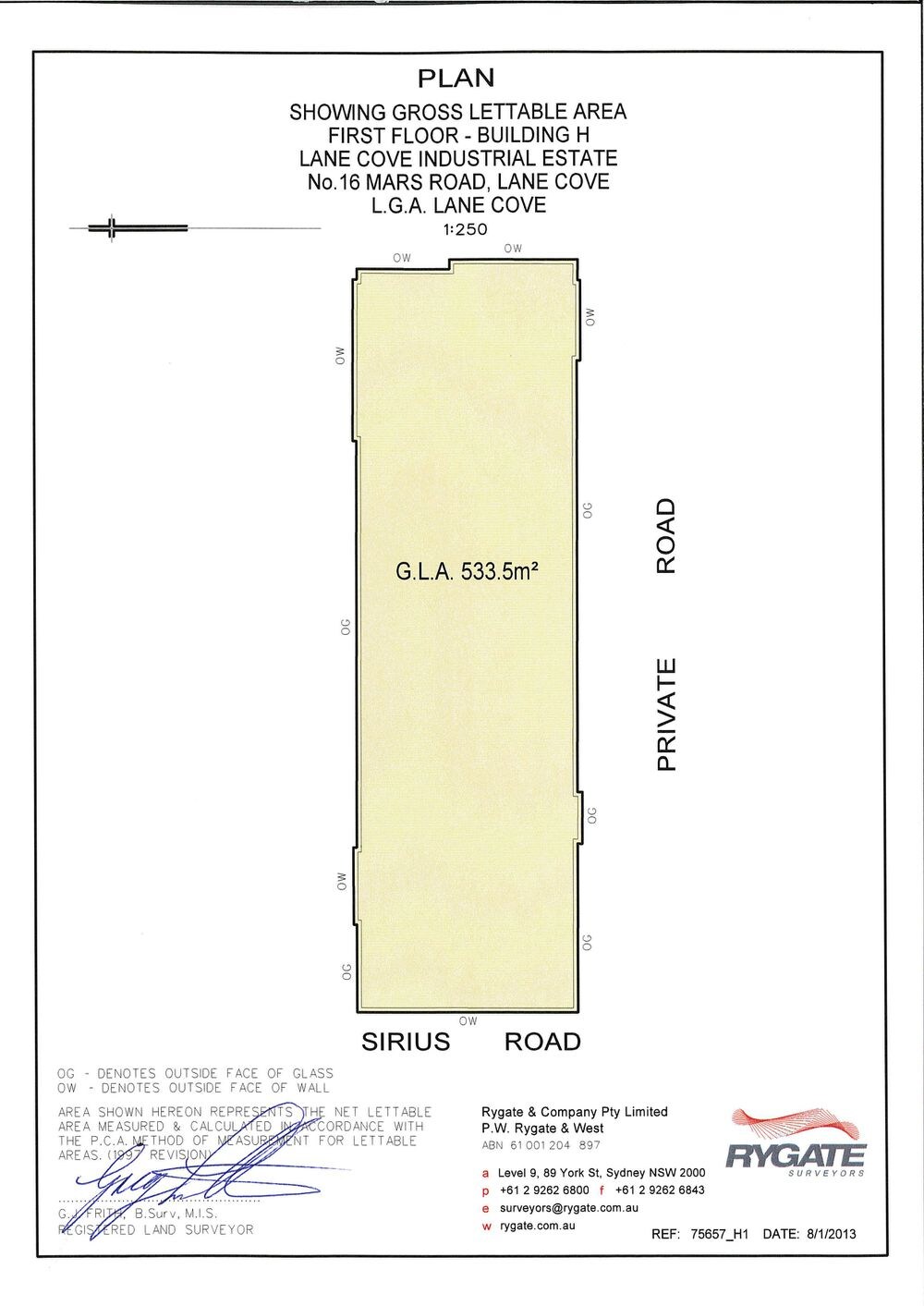 16 Mars Rd, Lane Cove West à louer Plan d’étage- Image 1 de 1