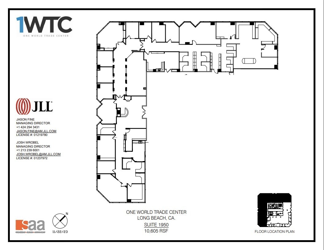 1 World Trade Ctr, Long Beach, CA à louer Plan d’étage- Image 1 de 1