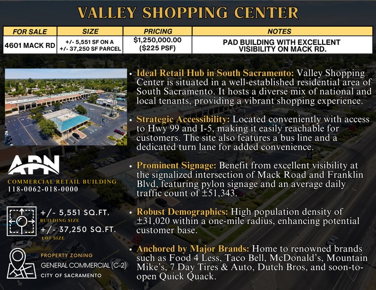 4601 Mack Rd, Sacramento, CA for sale - Building Photo - Image 2 of 10