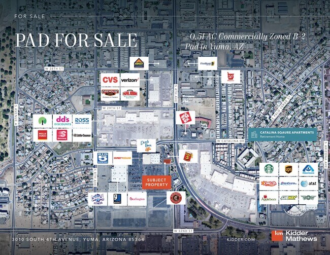 Plus de détails pour 3010 4th Avenue, Yuma, AZ - Terrain à vendre