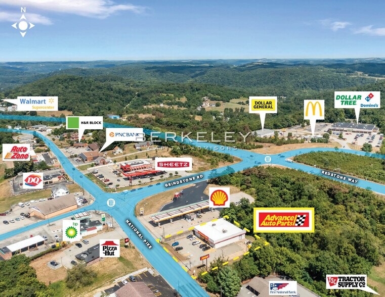 6011 National Pike, Grindstone, PA à vendre - Photo du bâtiment - Image 2 de 5