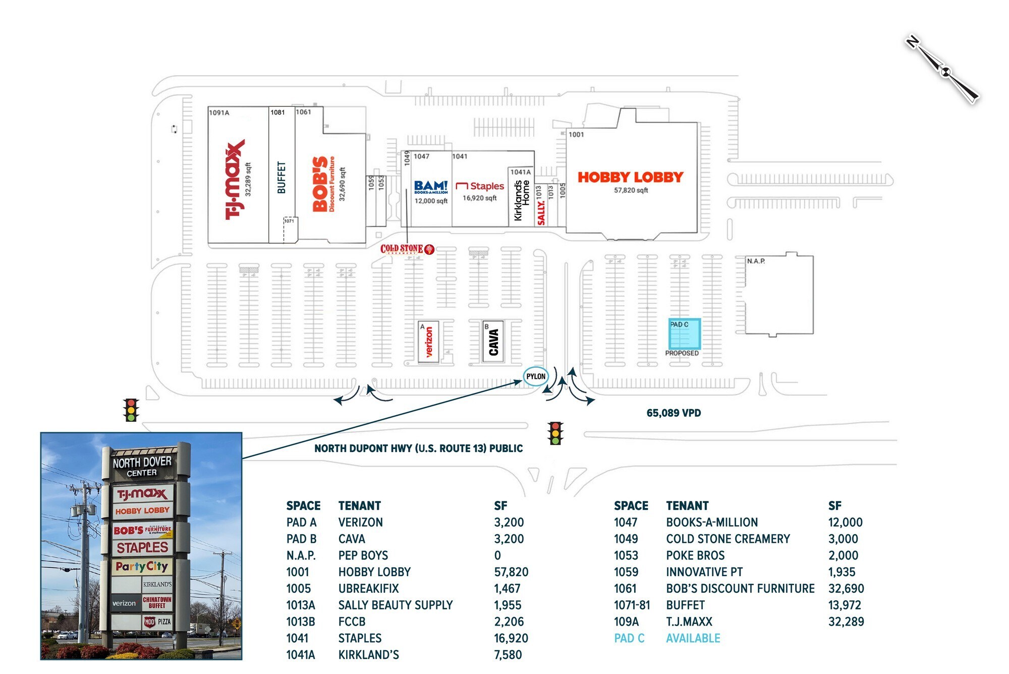 1001 N DuPont Hwy, Dover, DE for lease Site Plan- Image 1 of 1