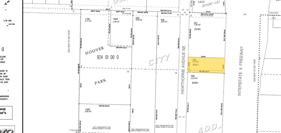 1200-1214 Hawthorne Ave NE, Salem, OR for lease - Plat Map - Image 3 of 3