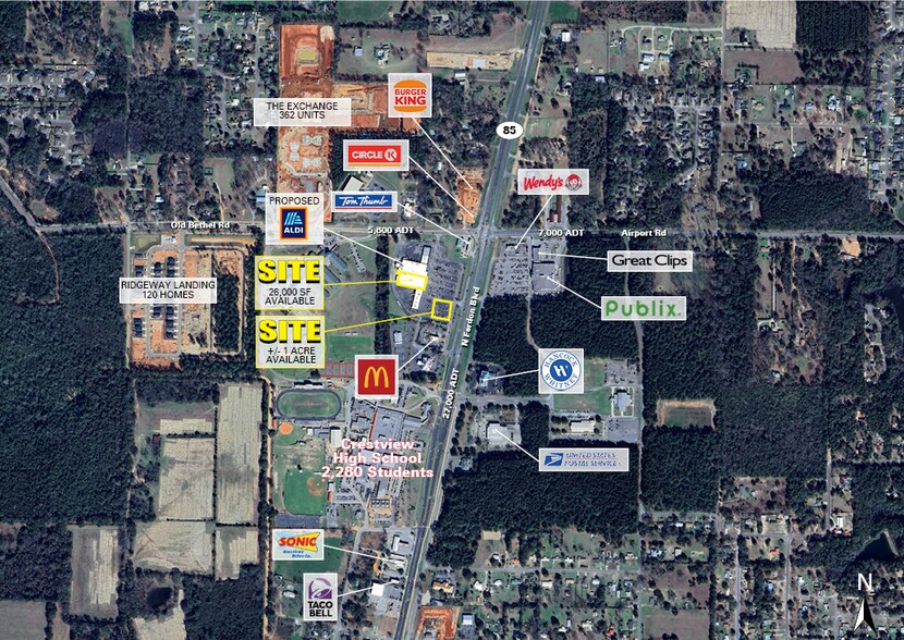 1390 N Ferdon Blvd, Crestview, FL à louer - Photo du bâtiment - Image 2 de 3