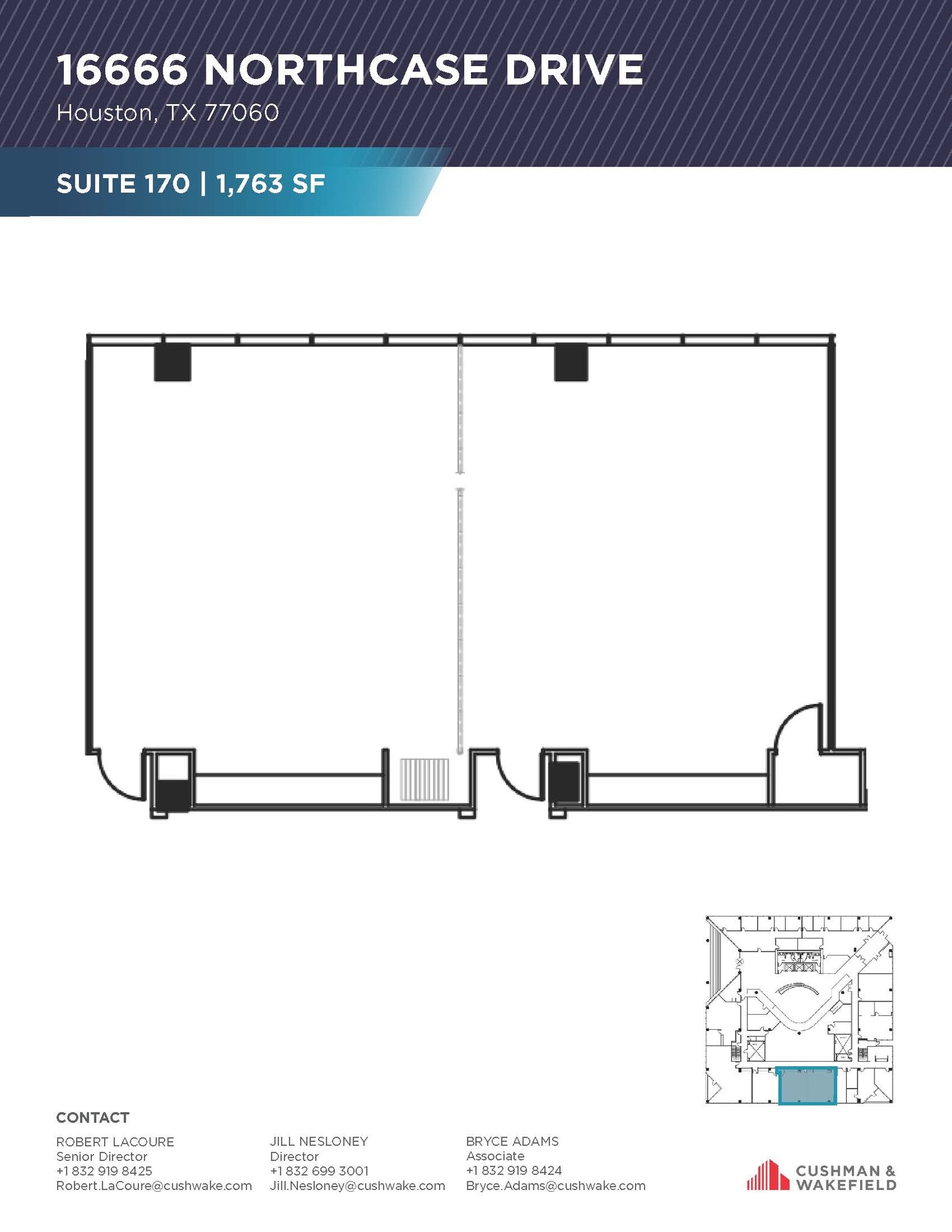 16666 Northchase Dr, Houston, TX for lease Floor Plan- Image 1 of 1