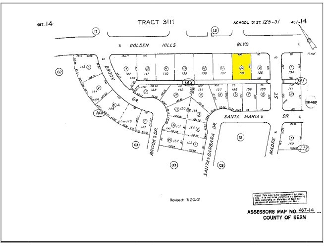 21529 Golden Hills Blvd, Tehachapi, CA à vendre - Plan cadastral - Image 1 de 1