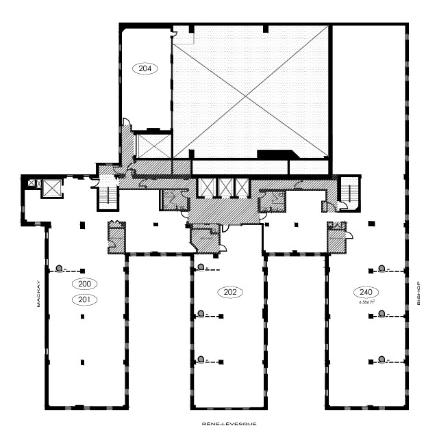 1425 Boul René-Lévesque O, Montréal, QC à louer Plan d  tage- Image 1 de 1