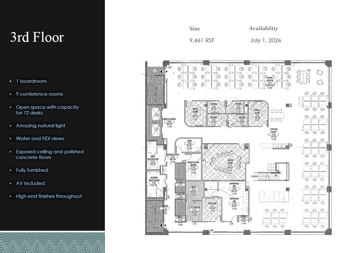 55 Green St, San Francisco, CA for lease Floor Plan- Image 1 of 1