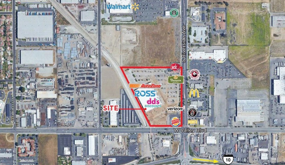 1610 S Riverside Ave, Rialto, CA à louer - Aérien - Image 2 de 3