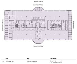 7515 Mission Dr, Seabrook, MD for lease Floor Plan- Image 2 of 2