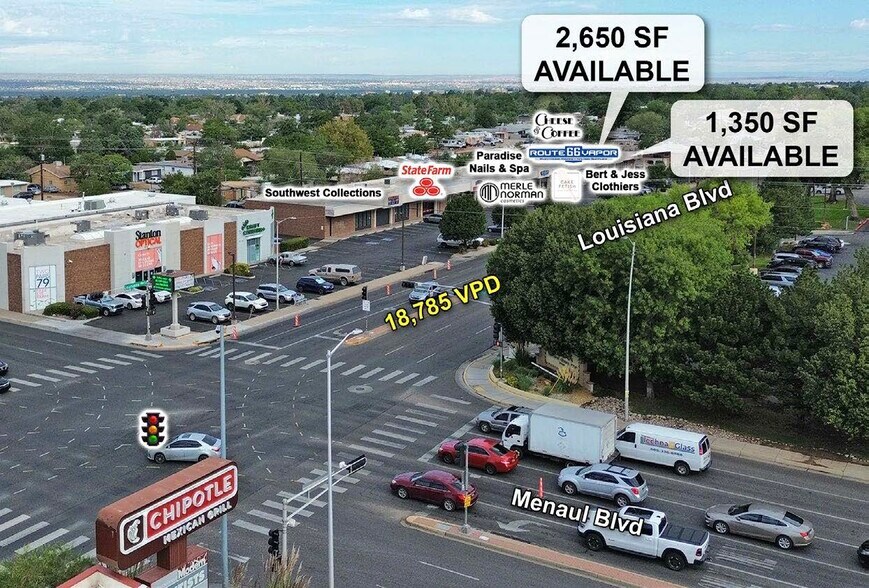 2633-2685 Louisiana Blvd NE, Albuquerque, NM à louer - Photo du bâtiment - Image 3 de 9