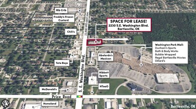 2230 SE Washington Blvd, Bartlesville, OK - Aerial  map view