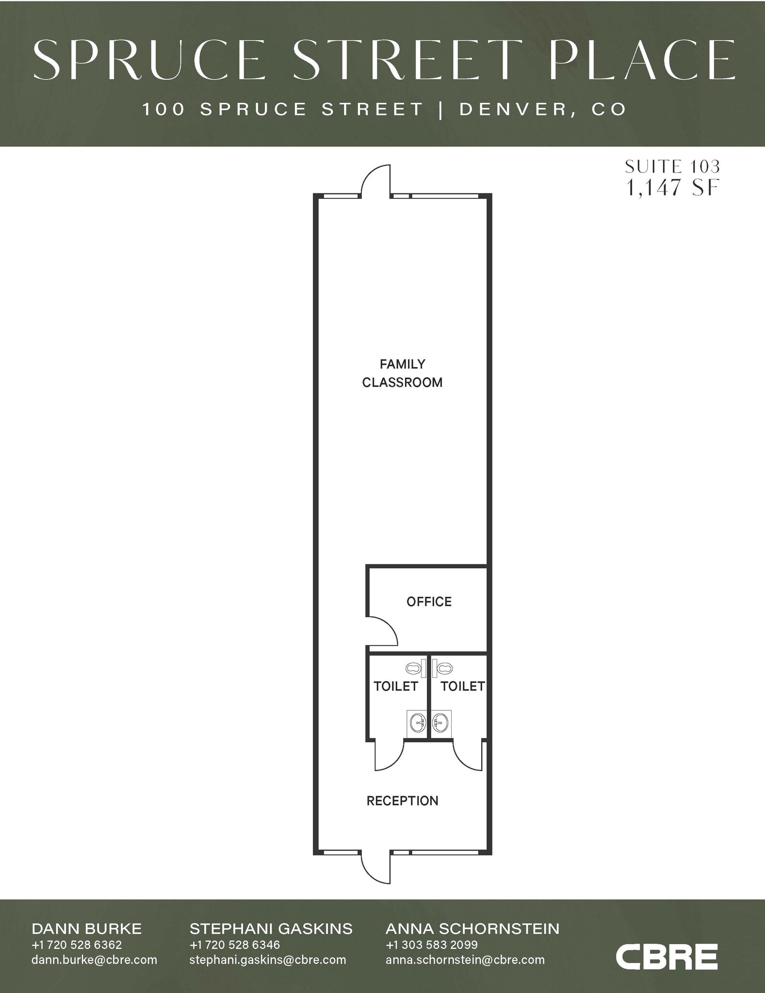 100 Spruce St, Denver, CO for lease Floor Plan- Image 1 of 1