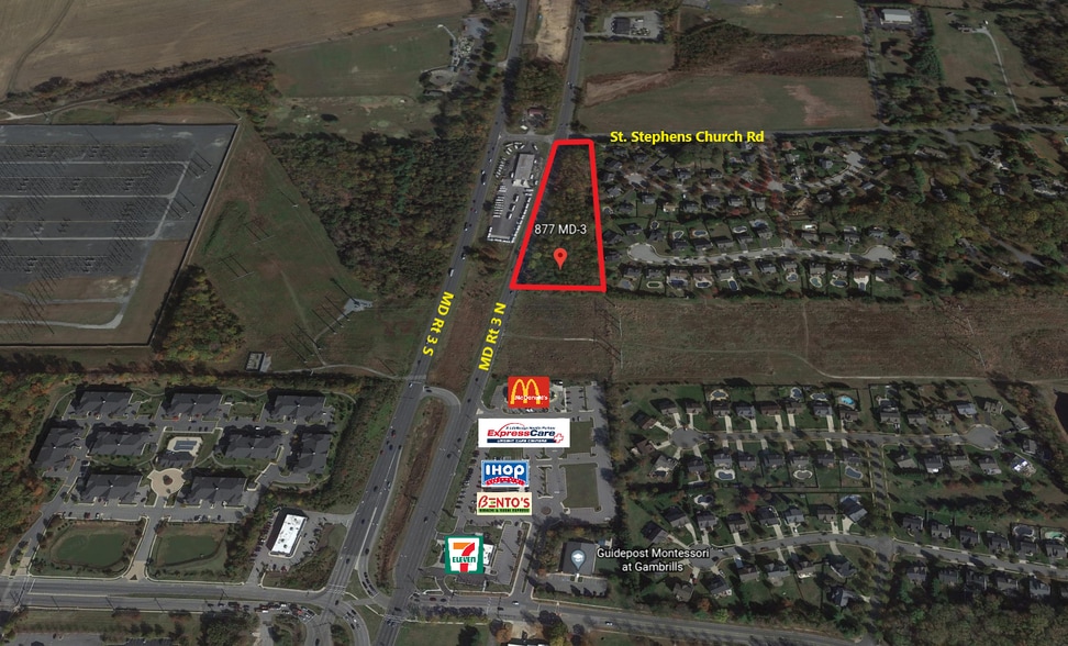 877 Crain Hwy, Gambrills, MD for sale - Aerial - Image 1 of 4