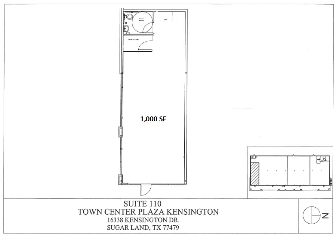 16338 Kensington Blvd, Sugar Land, TX for lease Floor Plan- Image 1 of 1