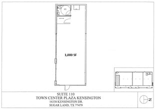16338 Kensington Blvd, Sugar Land, TX for lease Floor Plan- Image 1 of 1
