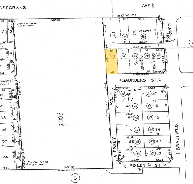 1631 E Saunders St, Compton, CA à vendre - Plan cadastral - Image 1 de 1