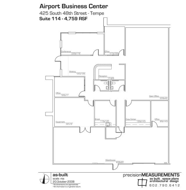 637 S 48th St, Tempe, AZ for lease Floor Plan- Image 1 of 12