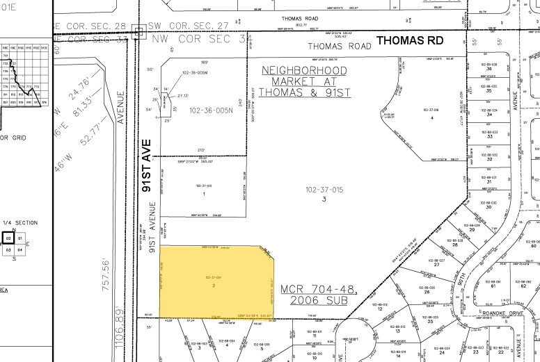 2755 N 91st Ave, Phoenix, AZ à vendre - Plan cadastral - Image 3 de 5