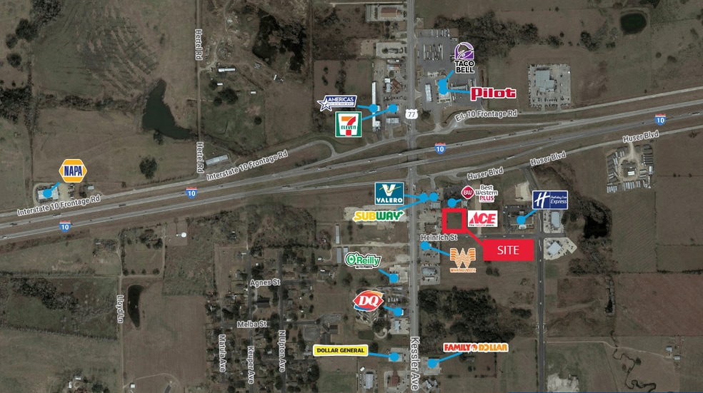 Heinrich St Ave, Schulenburg, TX for lease - Aerial - Image 2 of 3