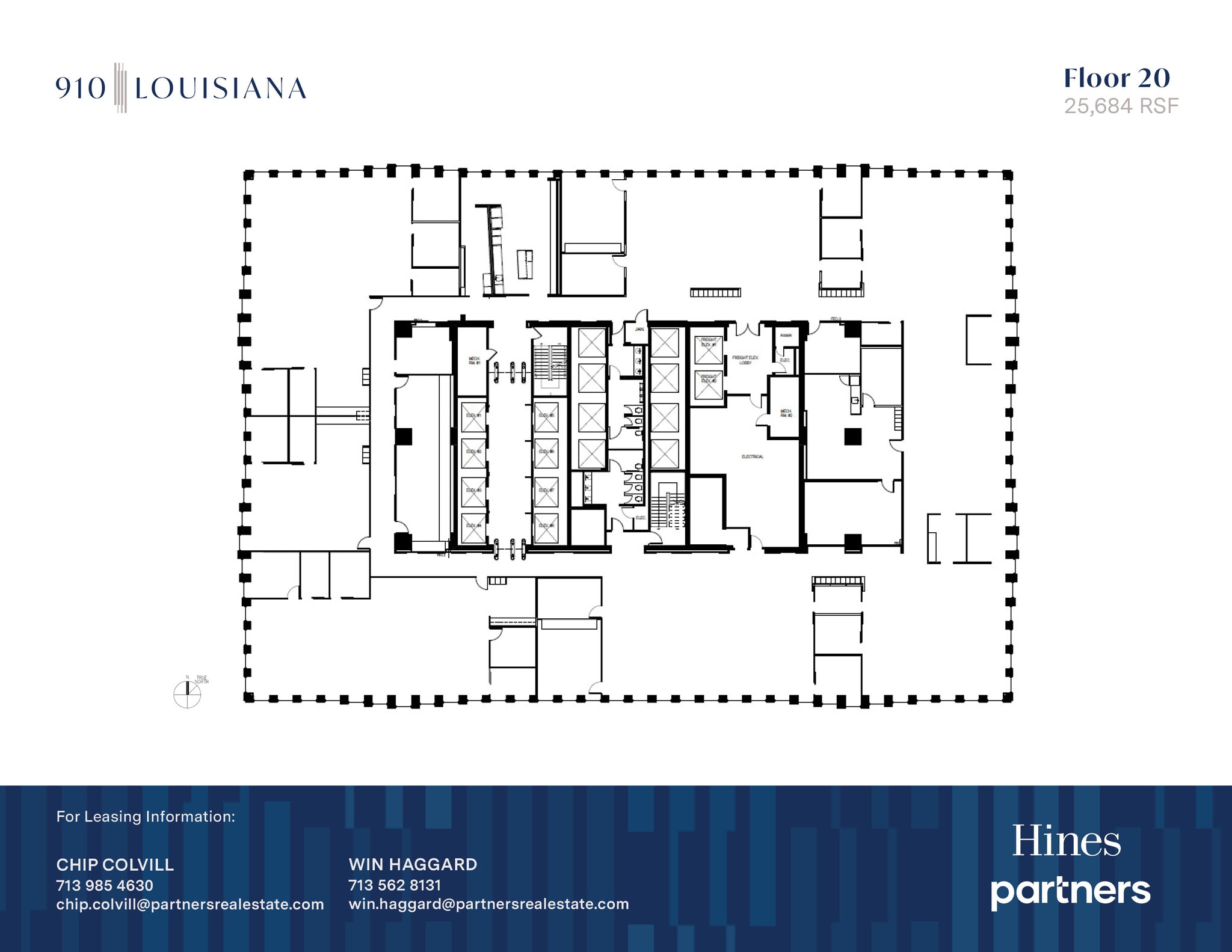 910 Louisiana St, Houston, TX à louer Plan d’étage- Image 1 de 1