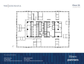 910 Louisiana St, Houston, TX à louer Plan d’étage- Image 1 de 1