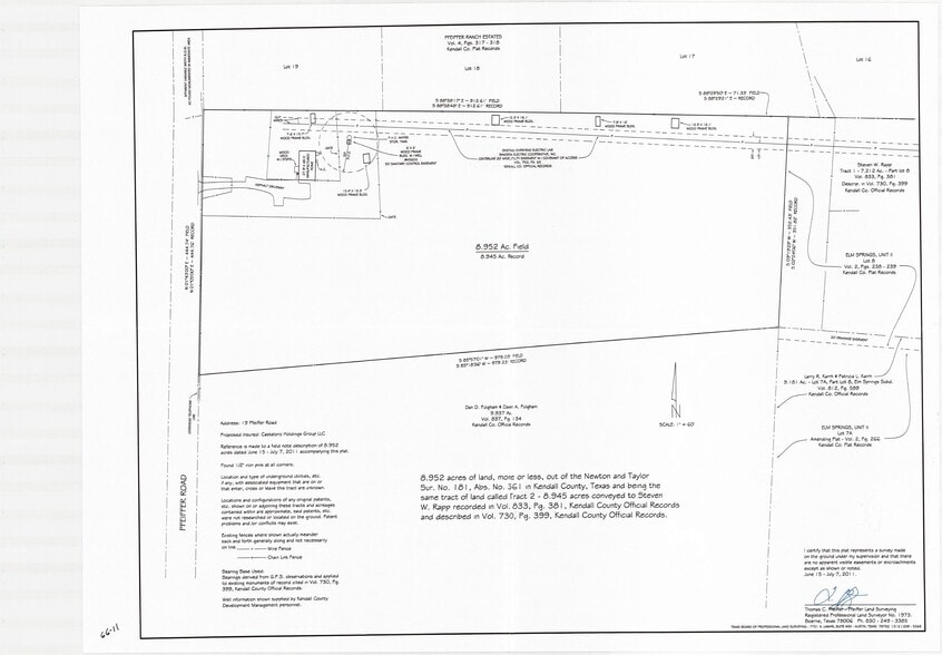 19 Pfeiffer Rd, Boerne, TX à vendre - Plan cadastral - Image 3 de 4
