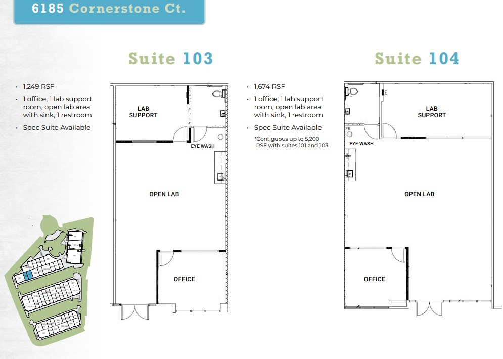 6185 Cornerstone Ct E, San Diego, CA for lease Floor Plan- Image 1 of 1