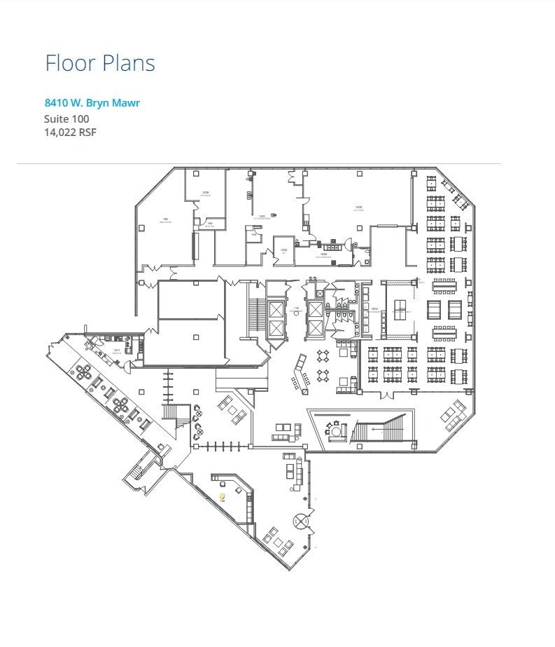 8410 W Bryn Mawr Ave, Chicago, IL à louer Plan d’étage- Image 1 de 1