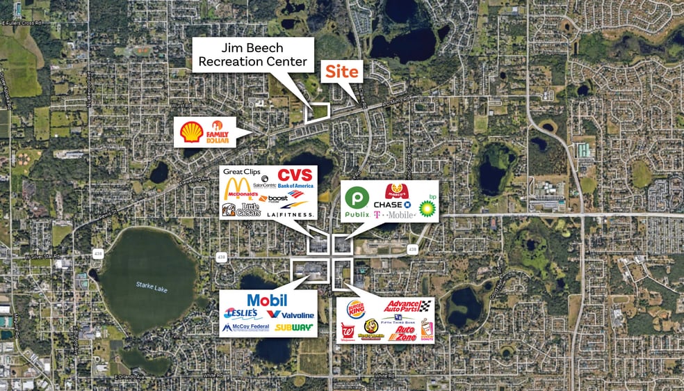 N Clarke Rd & AD Mims Rd, Ocoee, FL for lease - Aerial - Image 2 of 2