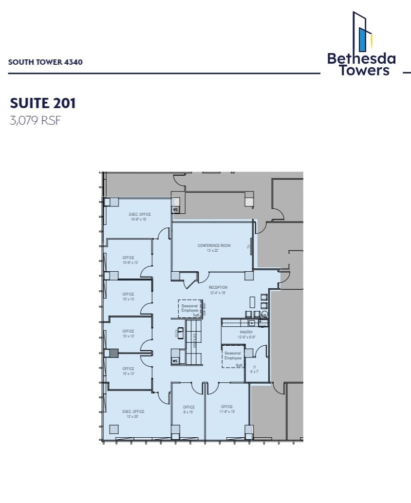 4340 East-West Hwy, Bethesda, MD for lease Floor Plan- Image 1 of 1