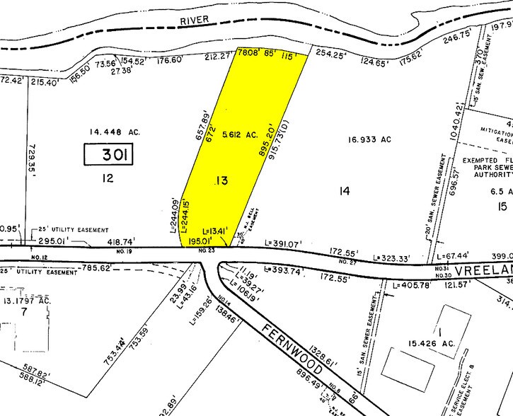 23 Vreeland Rd, Florham Park, NJ à louer - Plan cadastral - Image 2 de 27