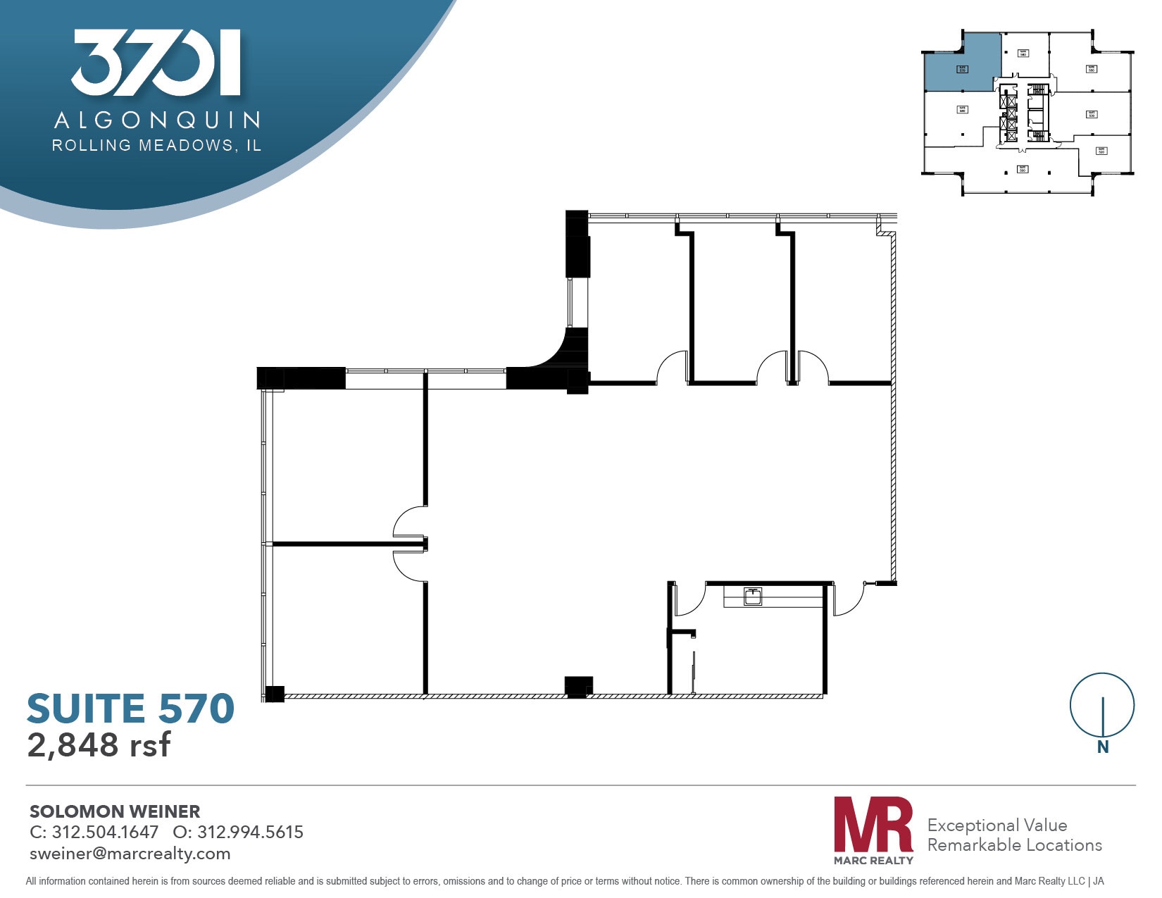 3701 Algonquin Rd, Rolling Meadows, IL for lease Floor Plan- Image 1 of 5