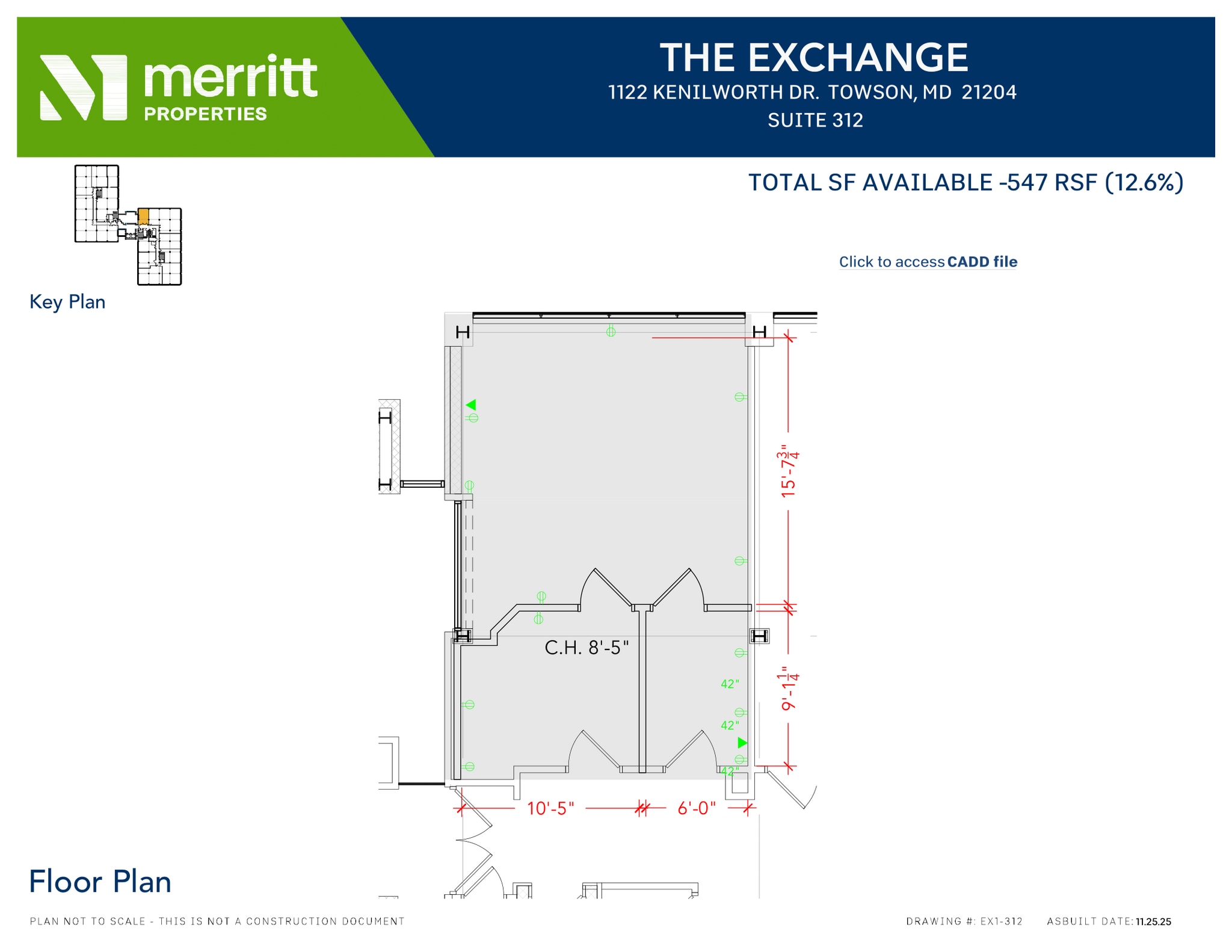 1122 Kenilworth Dr, Towson, MD à louer Plan d’étage- Image 1 de 1