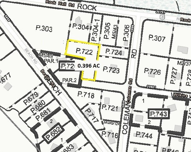 Wilkins Ave, Rock Hall, MD à vendre - Plan cadastral - Image 2 de 2