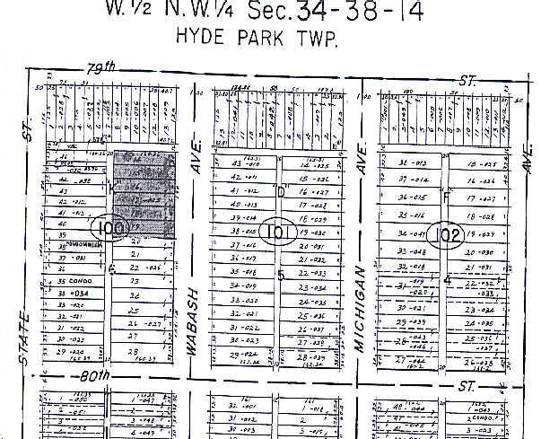 7914 S Wabash Ave, Chicago, IL for sale - Plat Map - Image 2 of 2