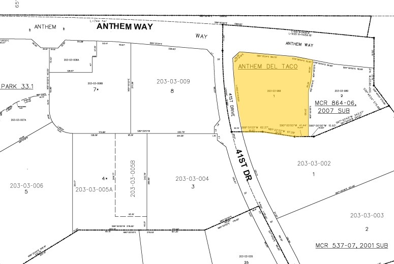 4121 W Anthem Way, Phoenix, AZ à louer - Plan cadastral - Image 3 de 10