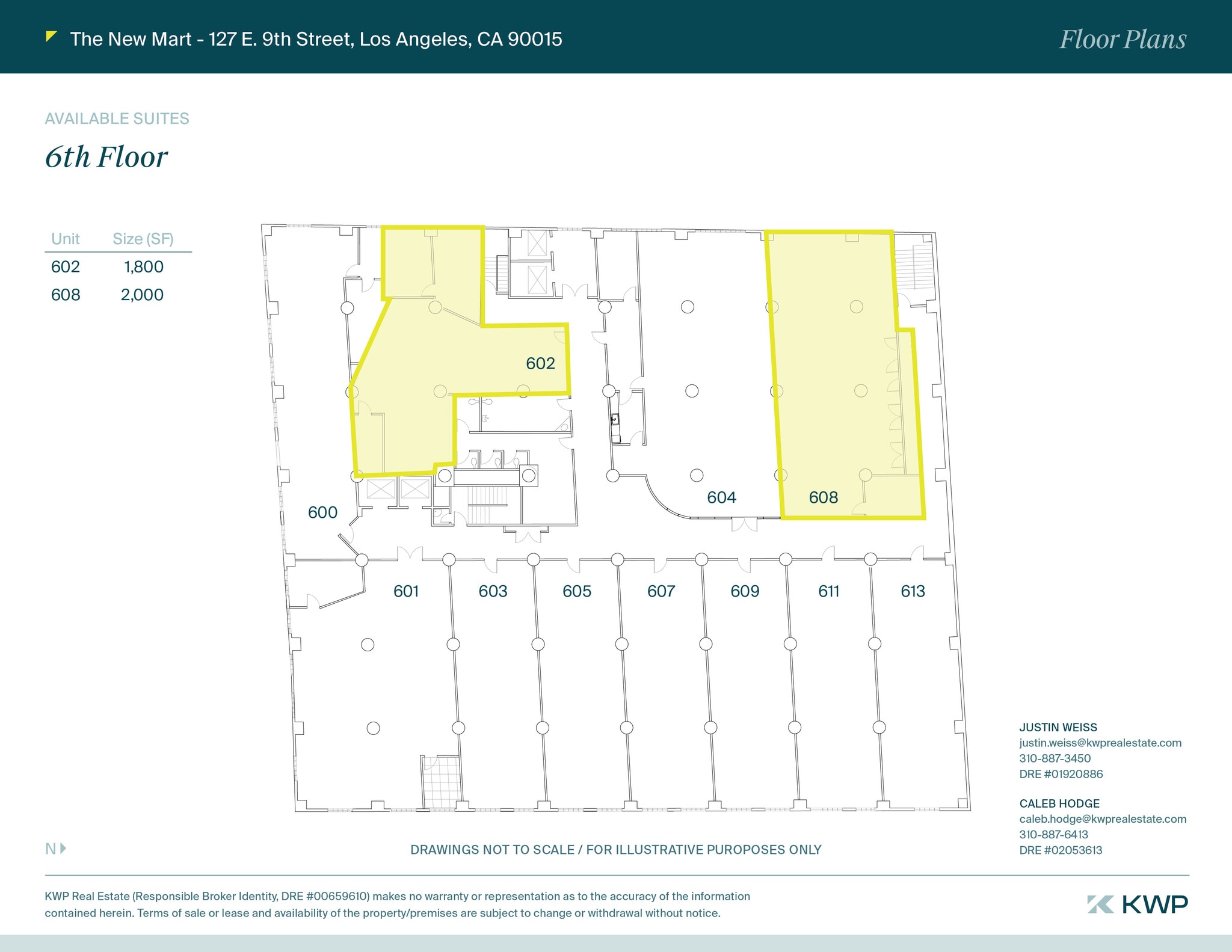 127 E 9th St, Los Angeles, CA for lease Floor Plan- Image 1 of 14