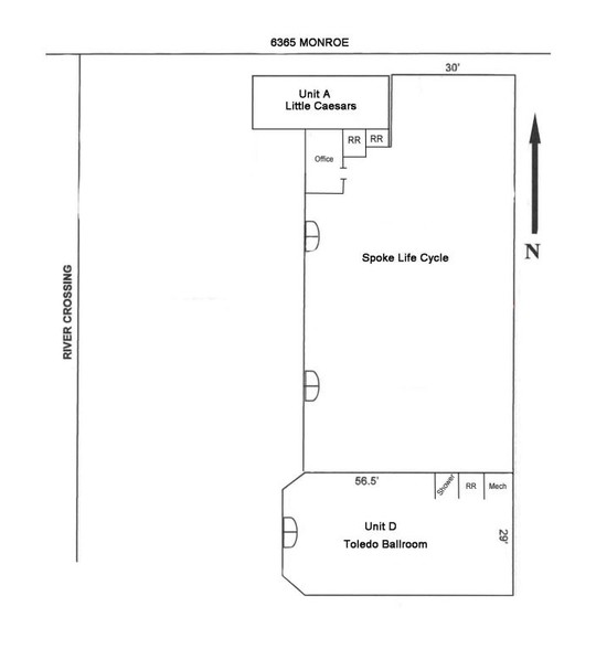 6363-6365 Monroe St, Sylvania, OH for sale - Floor Plan - Image 1 of 1