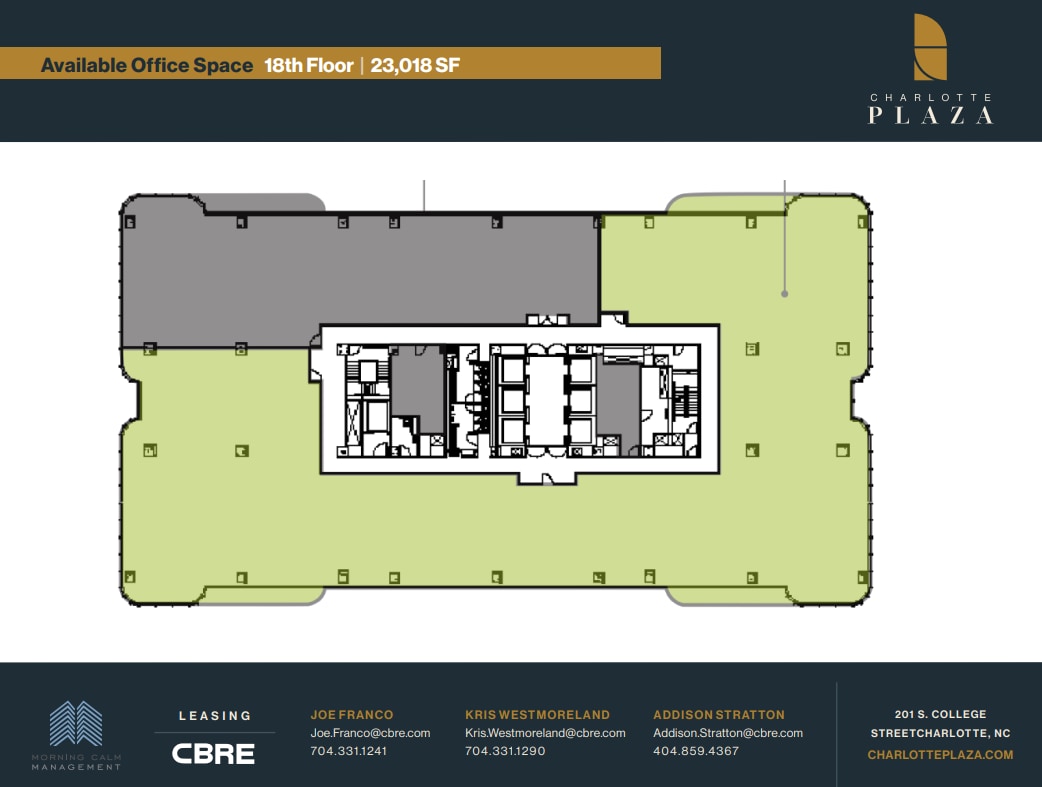 201 S College St, Charlotte, NC à louer Plan d’étage- Image 1 de 1